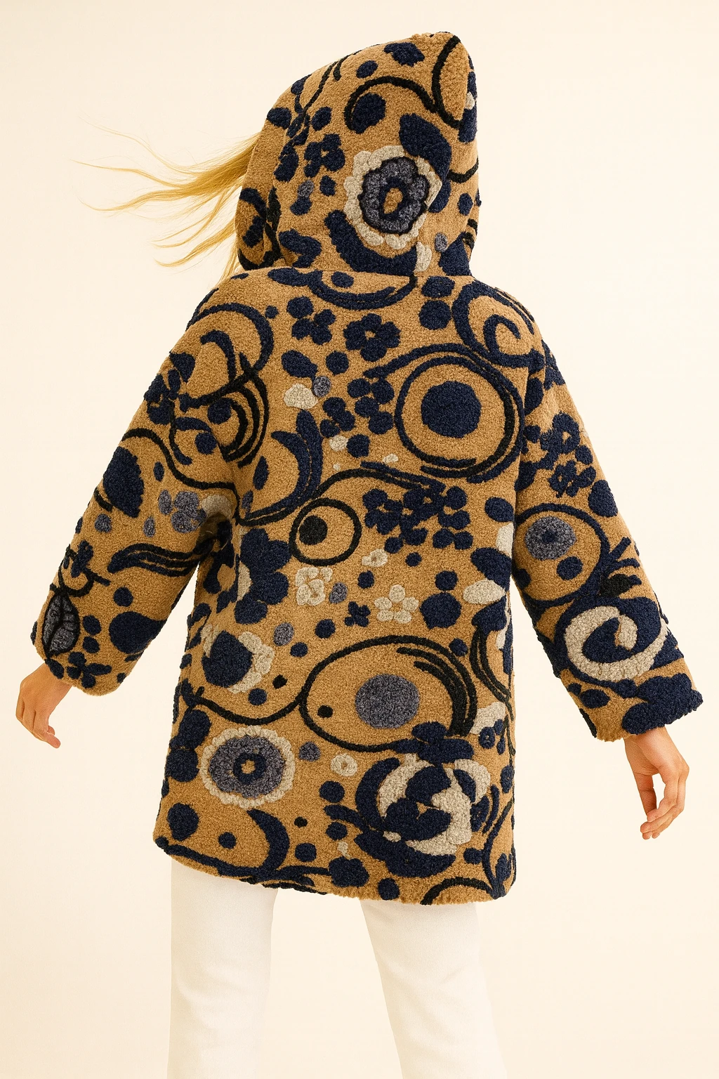 İtalyan Düğmeli Cep Detaylı Keçe Kaban - BAL