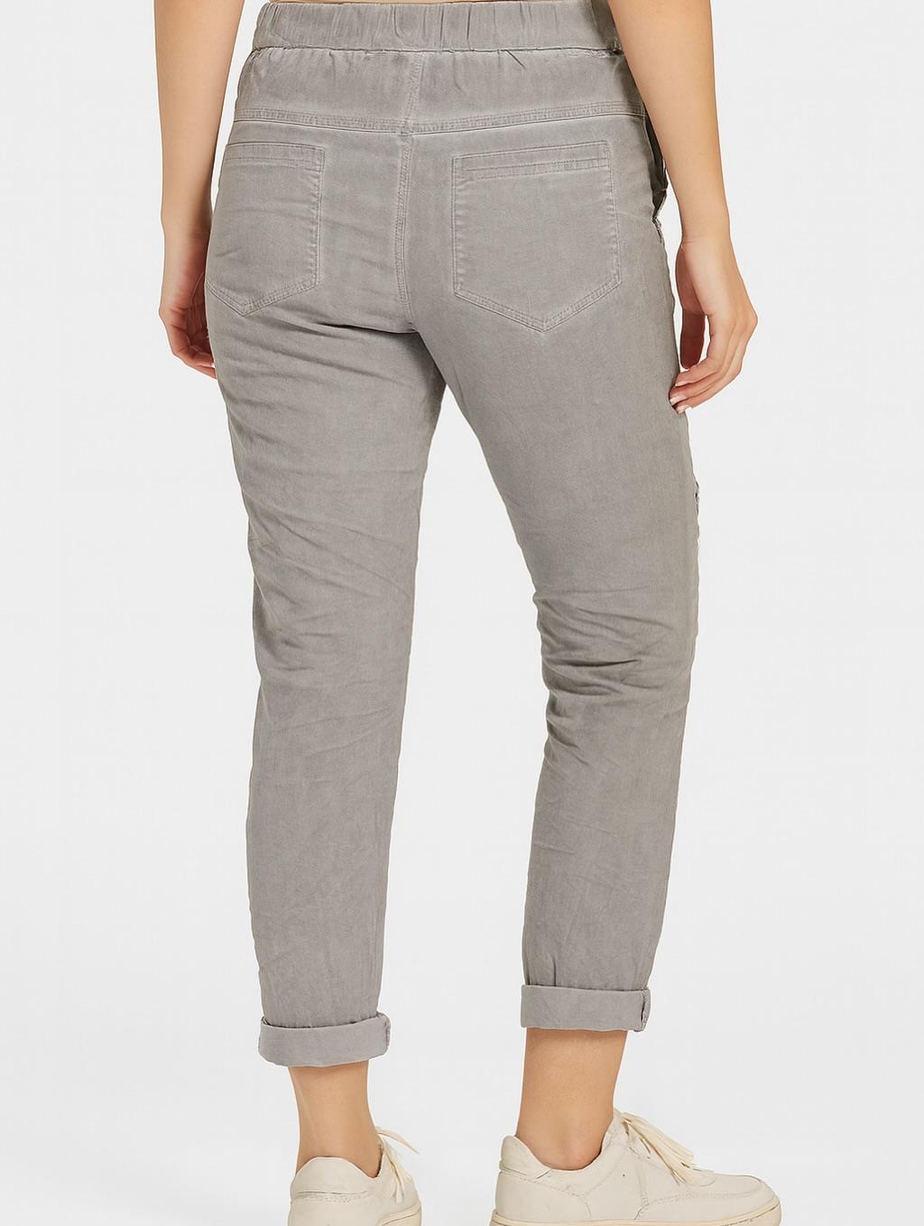 İtalyan Pul Payet Kalp Detaylı Likralı Pantolon - VİZON