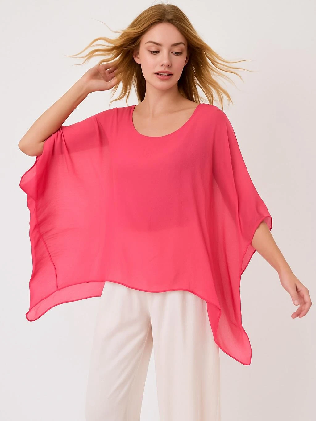 İtalyan İpek Bluz - KARANFİL