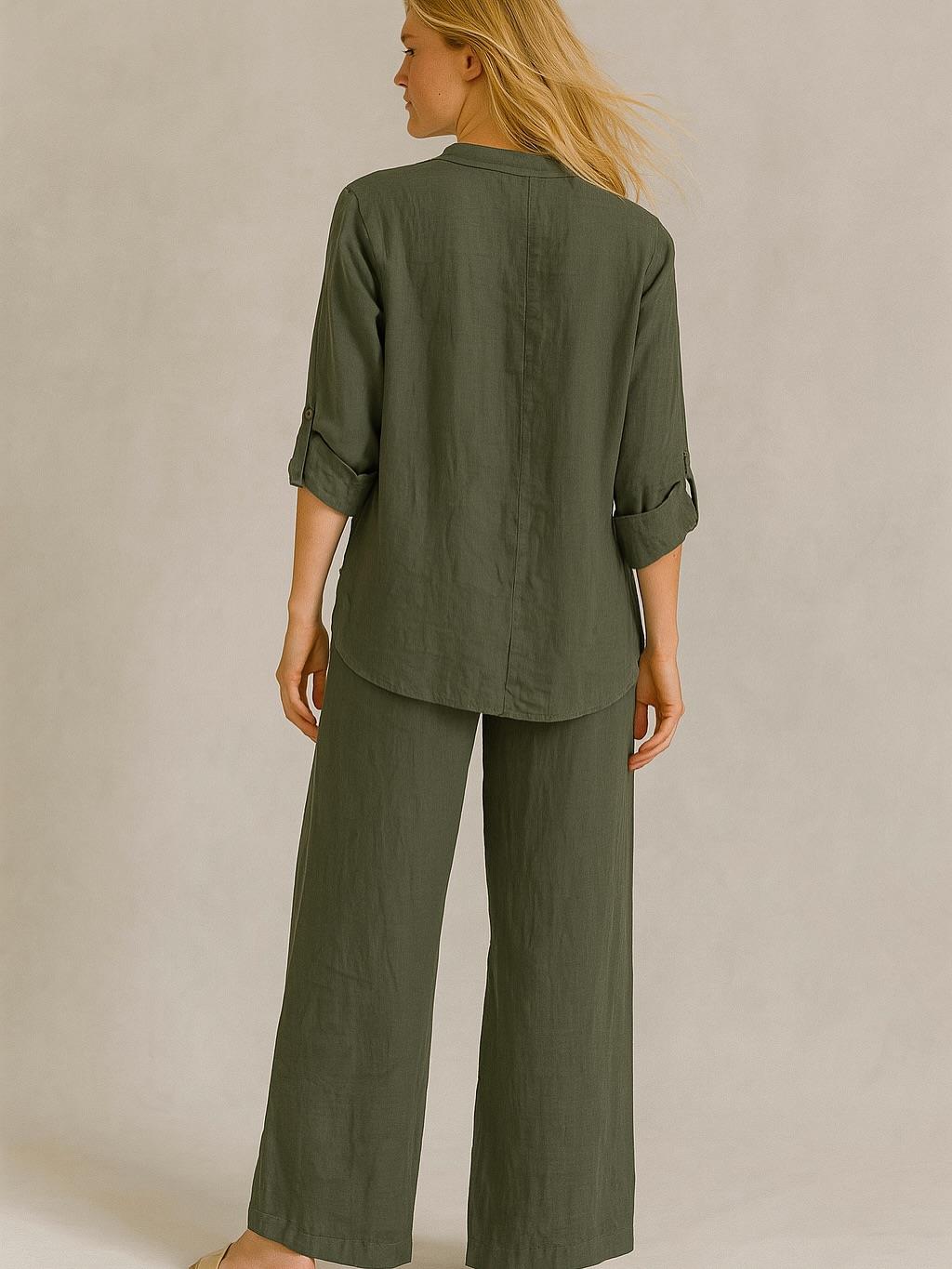 İtalyan Keten Takım - ANTRASİT