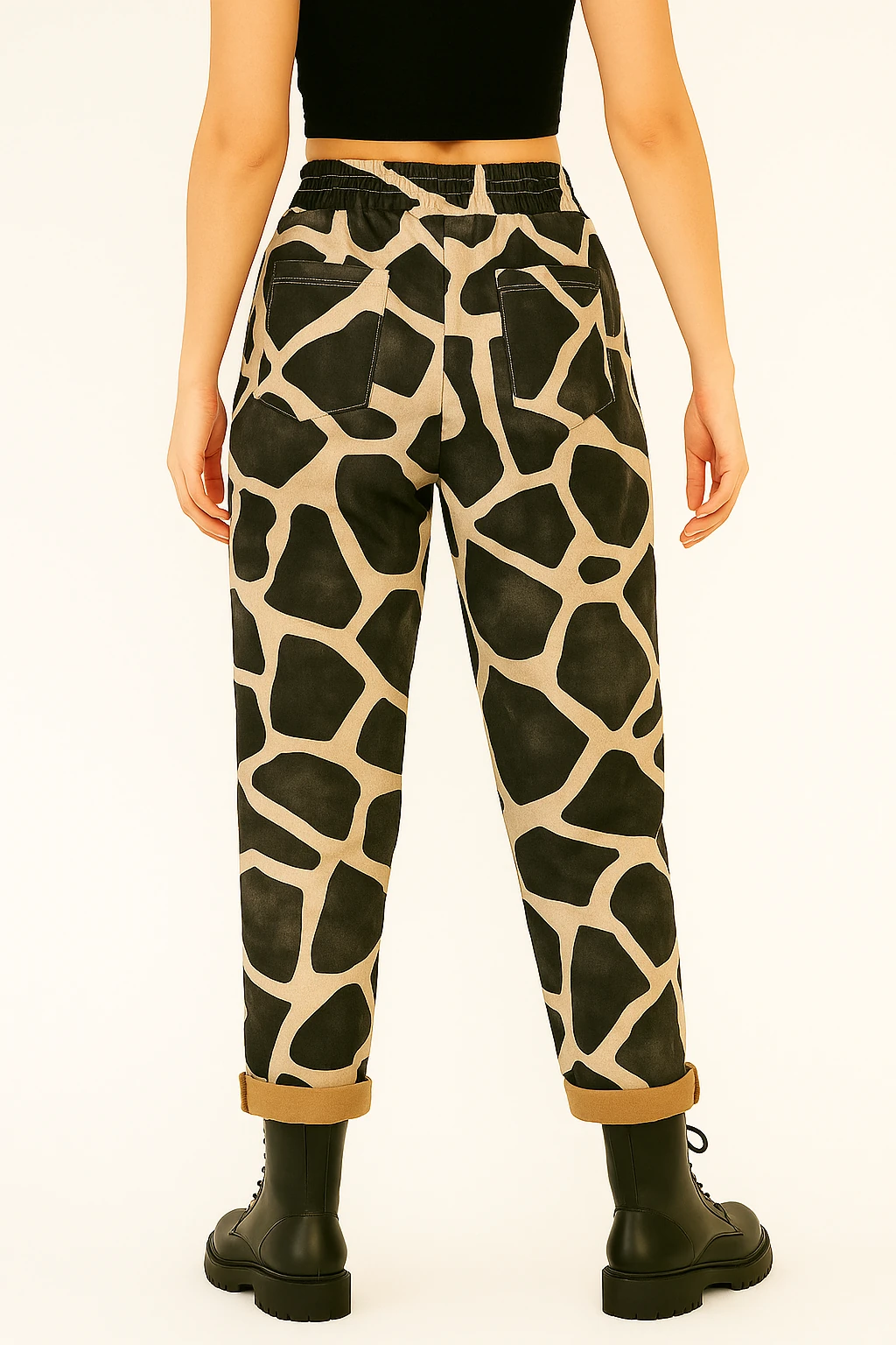 İtalyan Nubuk Desen Pantolon - BEJ