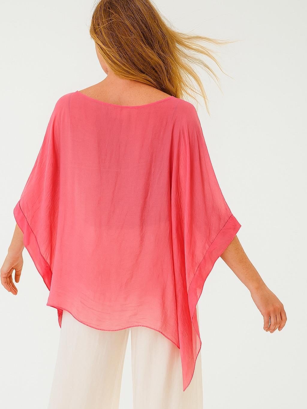 İtalyan İpek Bluz - KARANFİL