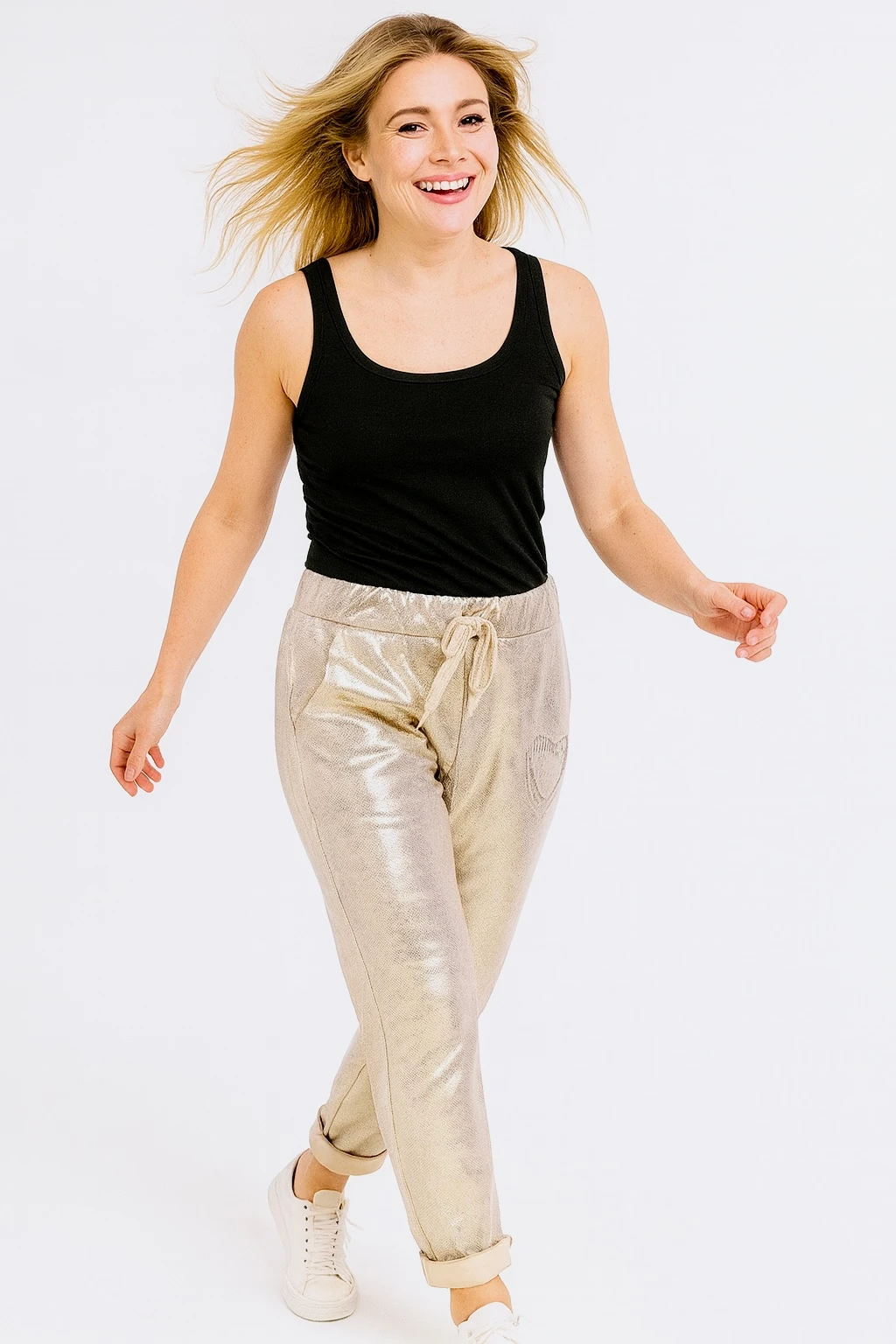 İtalyan Kalpli  Nubuk Pantolon - BEJ