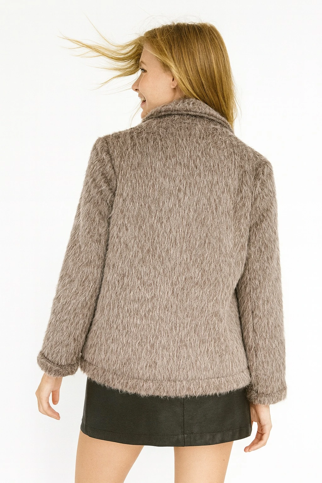 İtalyan Keçe Ceket - VİZON