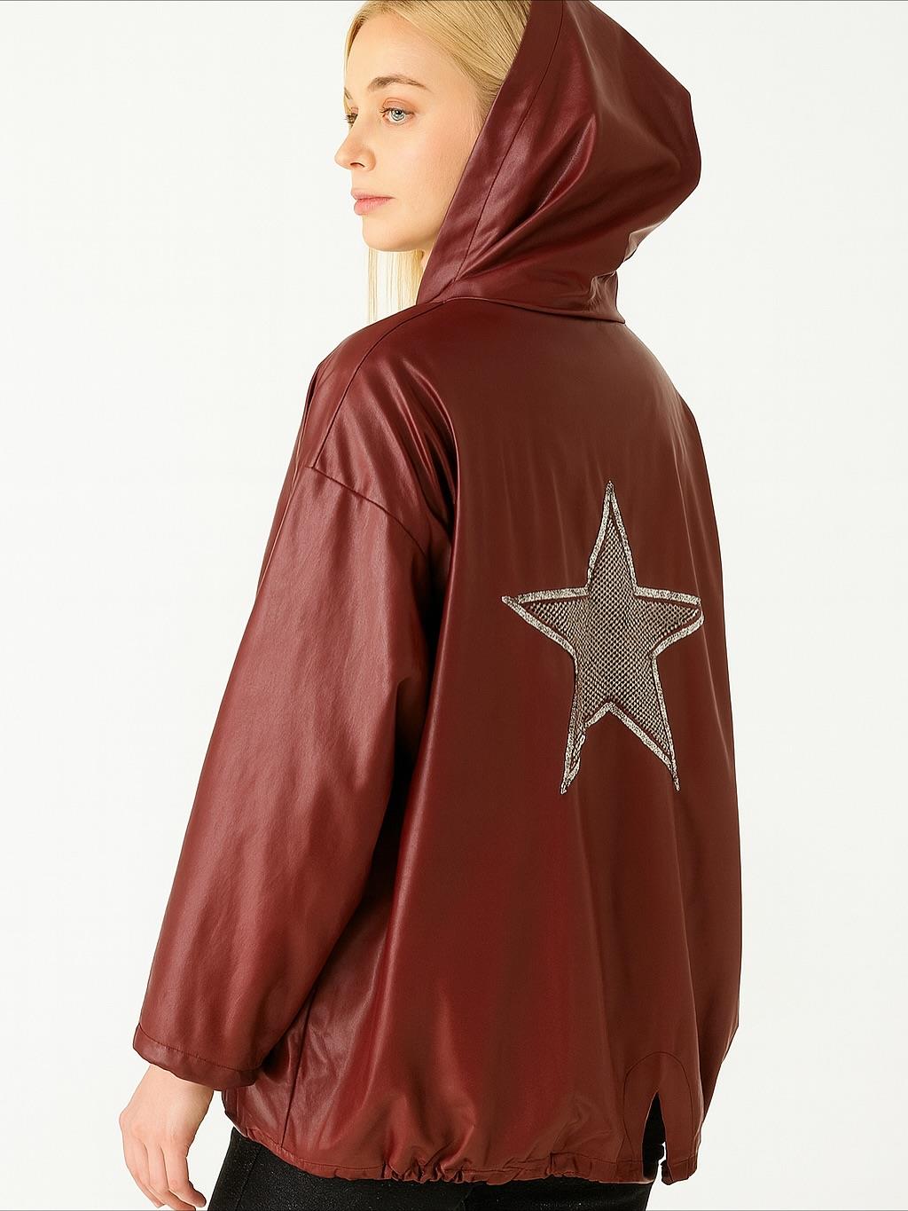 İtalyan Deri Ceket - BORDO