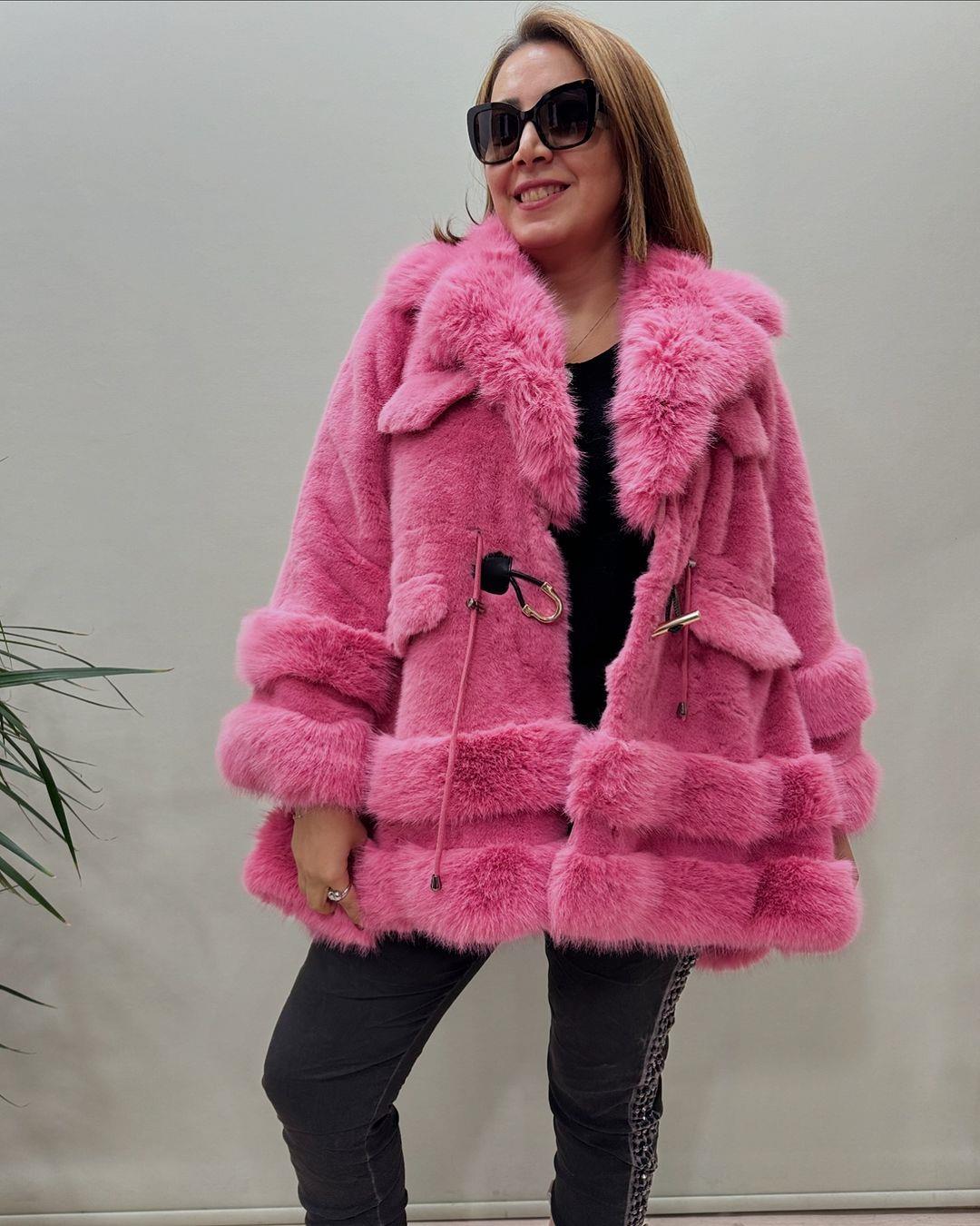 İtalyan İmitasyon Kürk - PEMBE