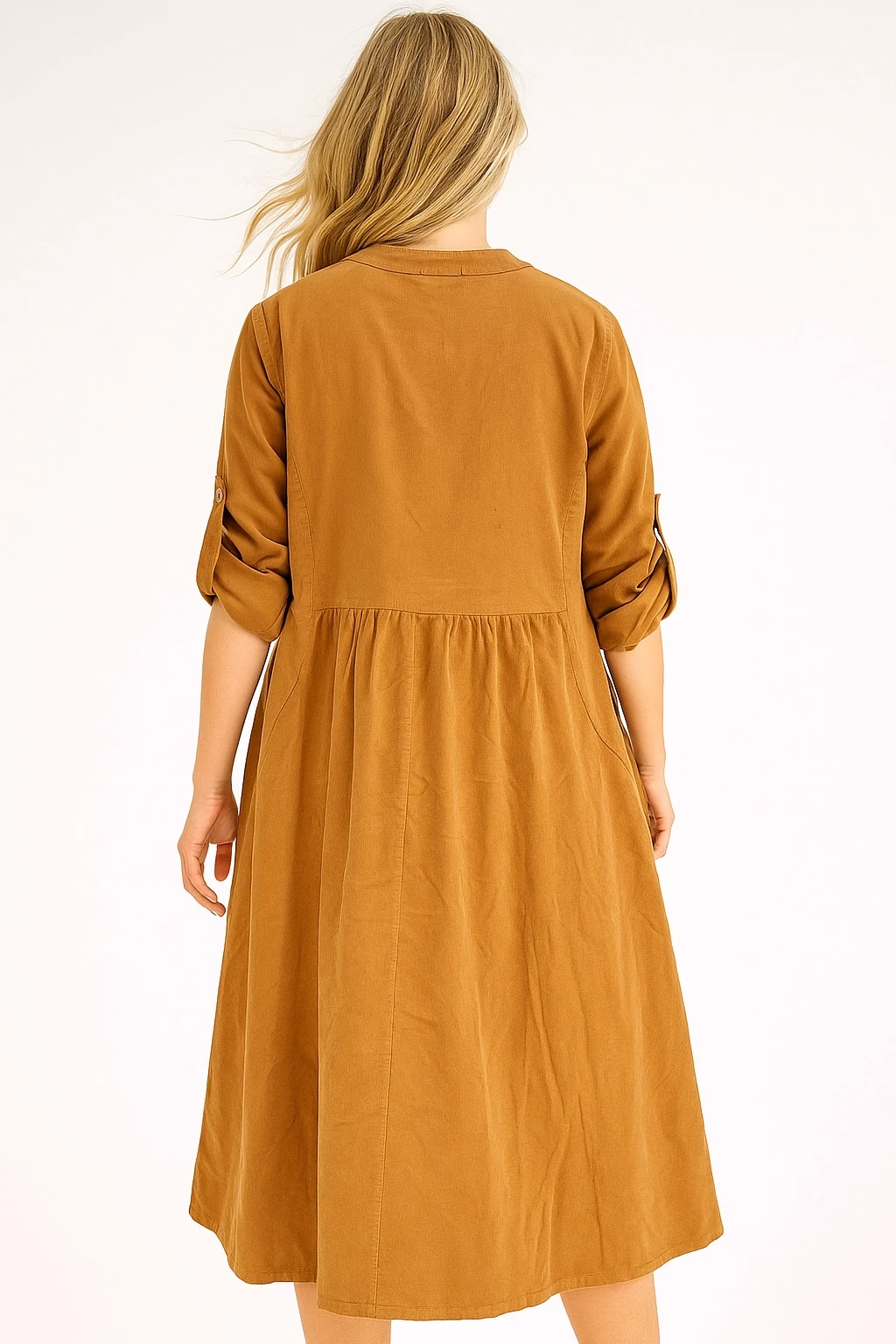 İtalyan Pul Payet Detaylı Kadife Elbise - HARDAL