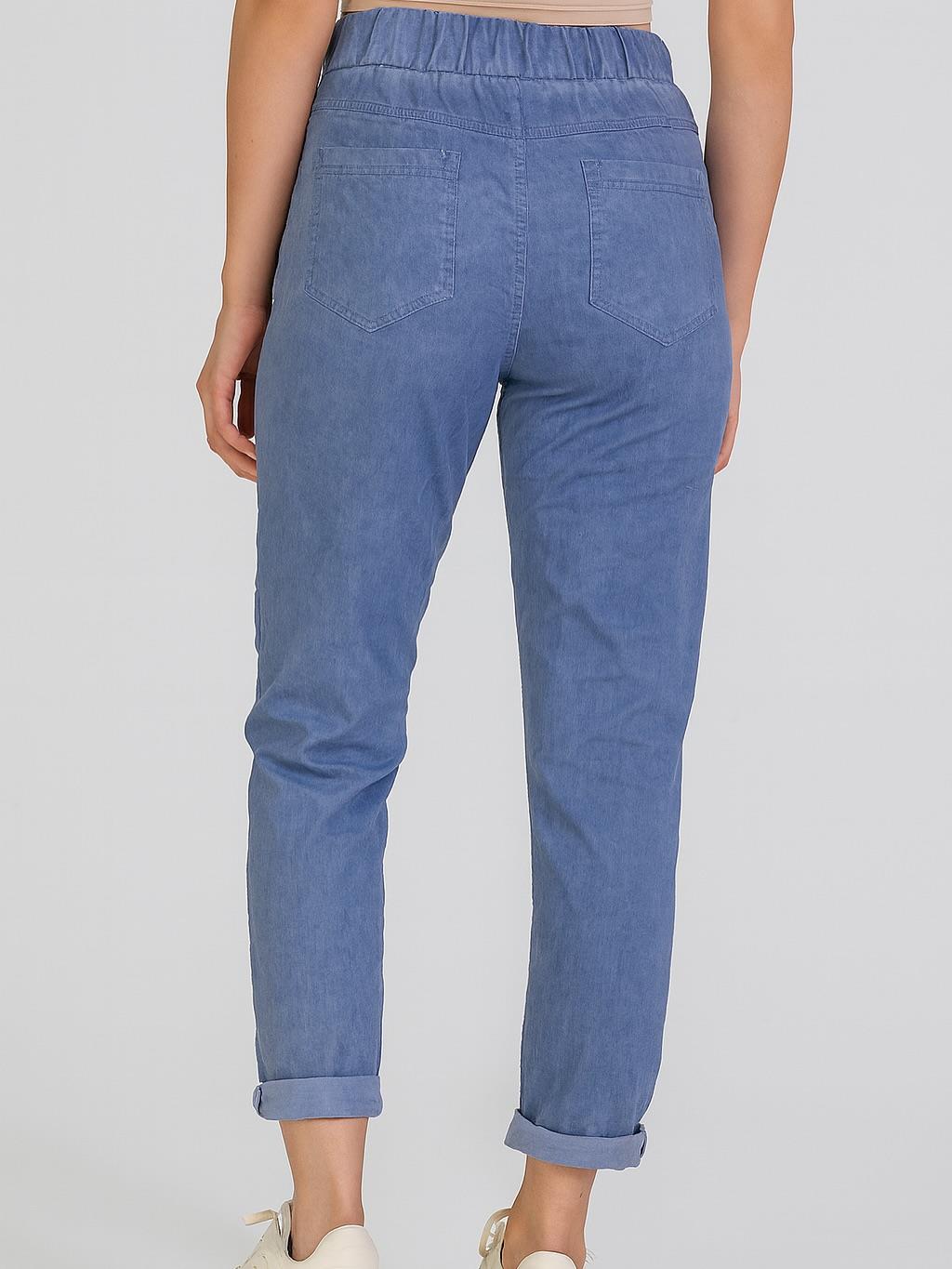 İtalyan Pul Payet Kalp Detaylı Likralı Pantolon - GECE MAVİSİ