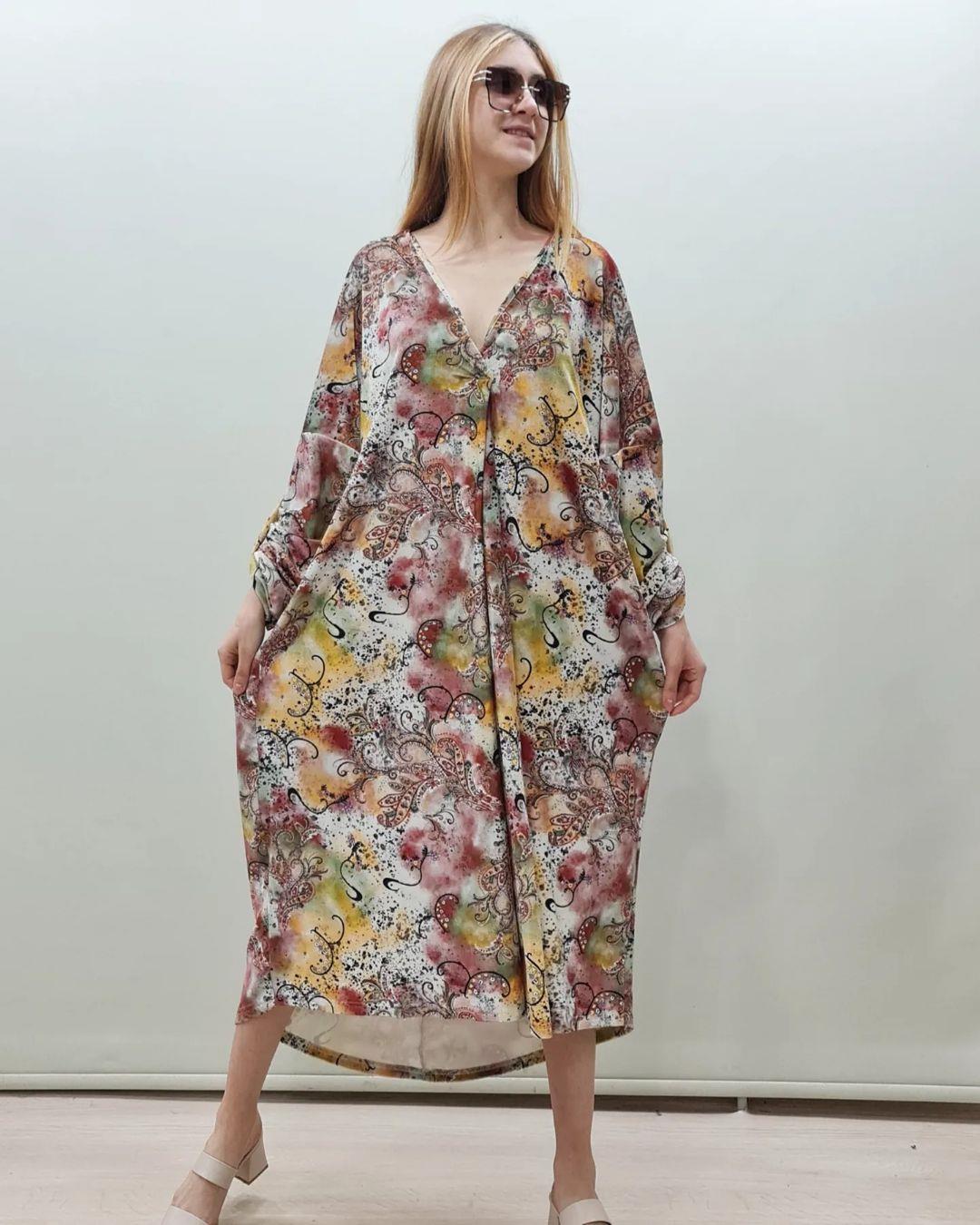 İtalyan Kadife Elbise - BORDO