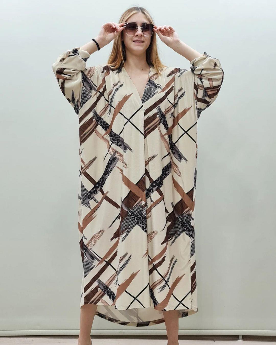 İtalyan Kadife Elbise - BEJ