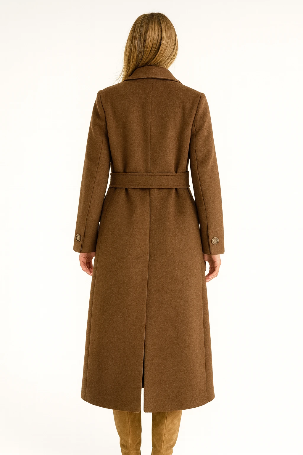 İtalyan Orjinal Vakko Manto - KAHVERENGİ