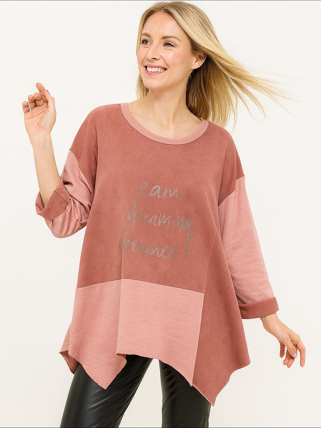 İtalyan Nubuk Bluz - PUDRA PEMBE