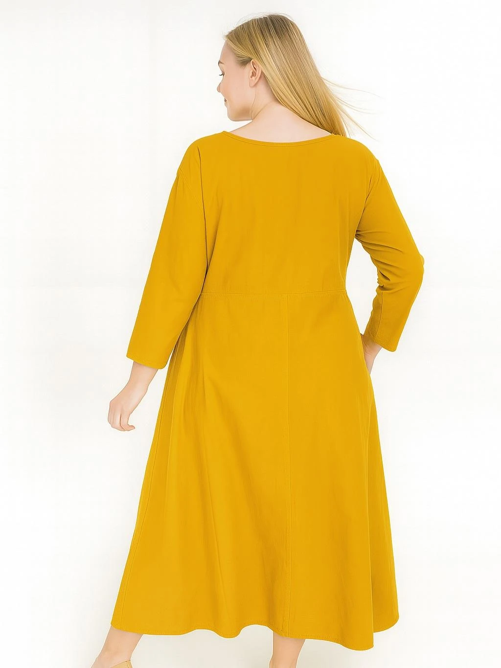 İtalyan Kadife Elbise - HARDAL