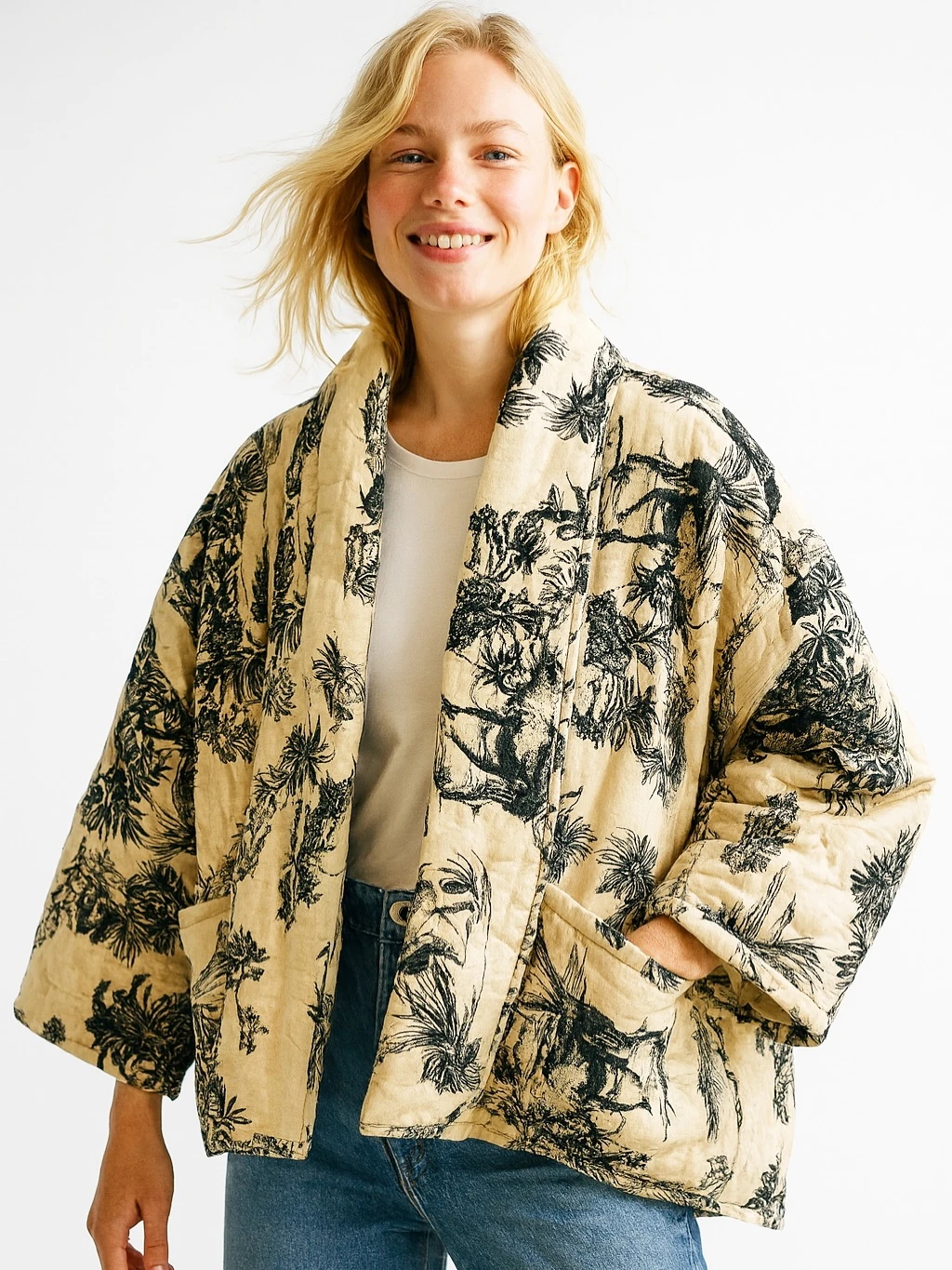 İtalyan Kapitone Mont - BEJ