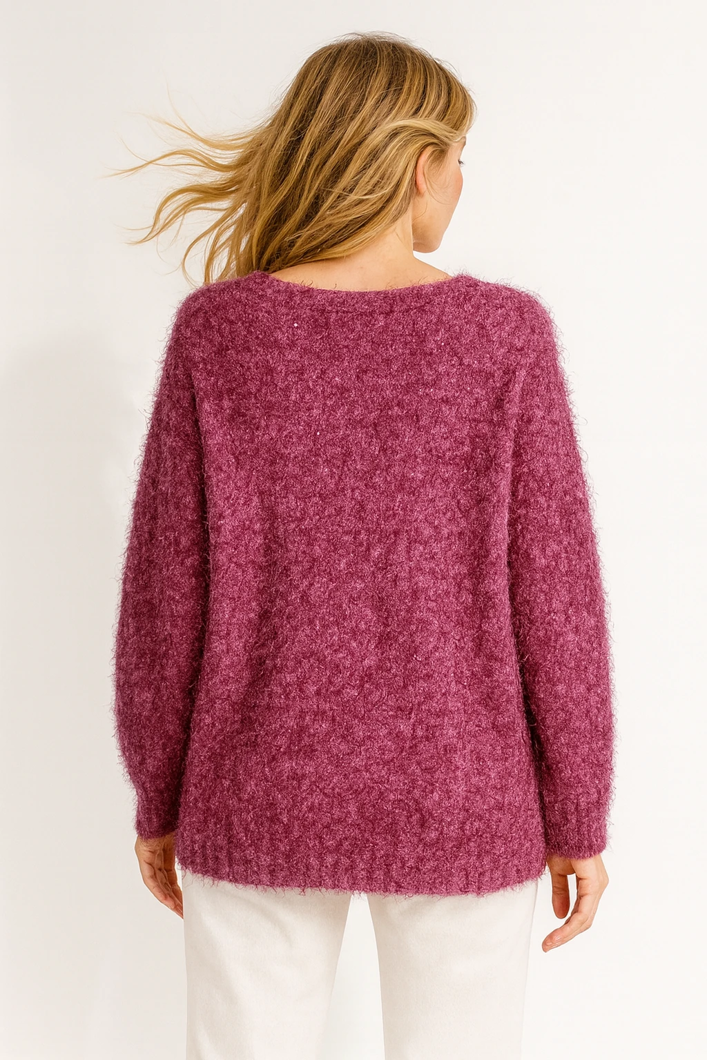 İtalyan İnce Tüylü Triko Bluz - MÜRDÜM