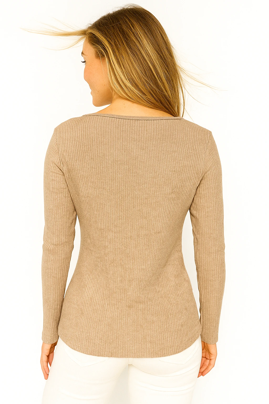 İtalyan Bağlama Detaylı Bluz - VİZON