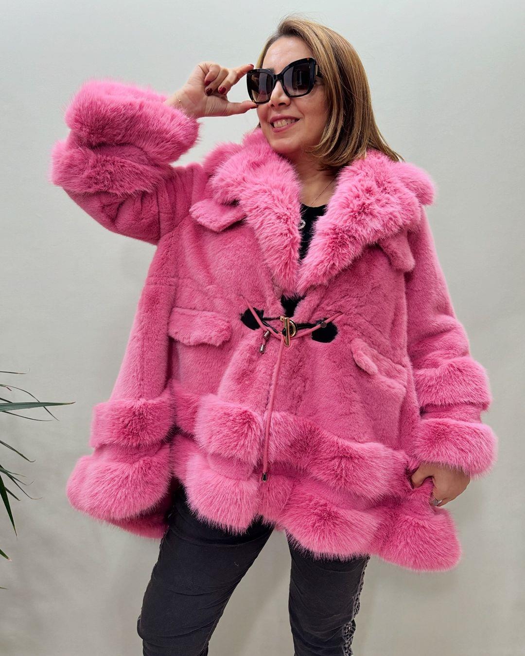 İtalyan İmitasyon Kürk - PEMBE