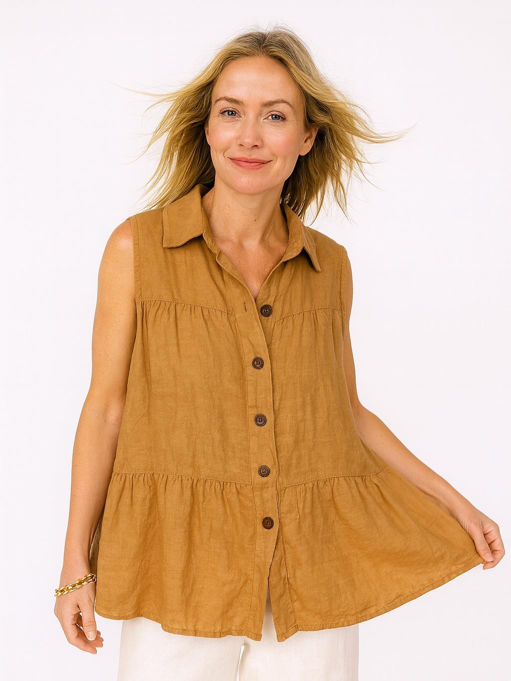 İtalyan Keten Bluz - BAL