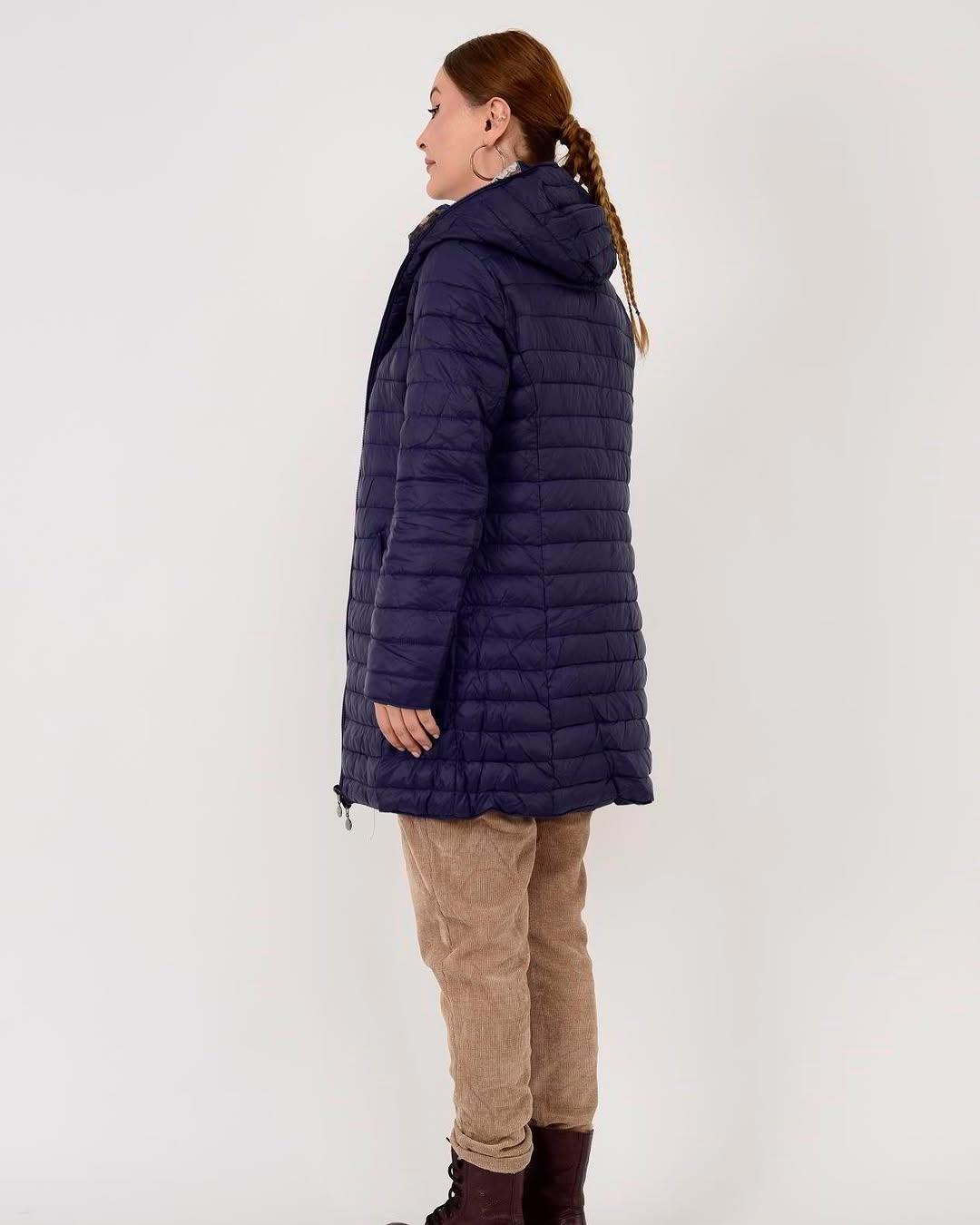 İtalyan Çift Taraflı Mont - LACİVERT