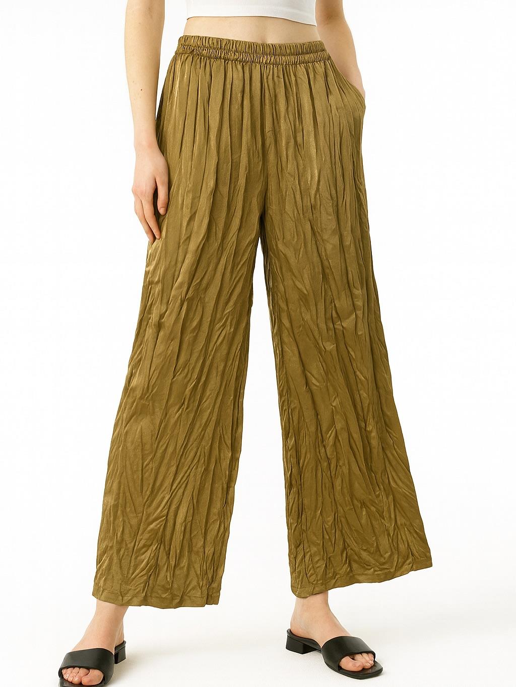 İtalyan Saten Pantolon - BAKIR