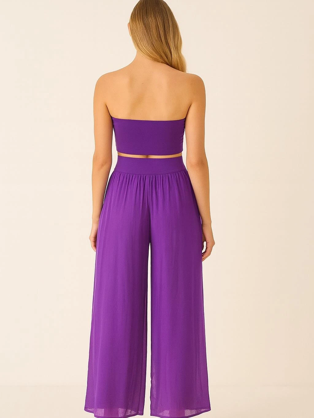 İtalyan İpek Pantolon - MOR