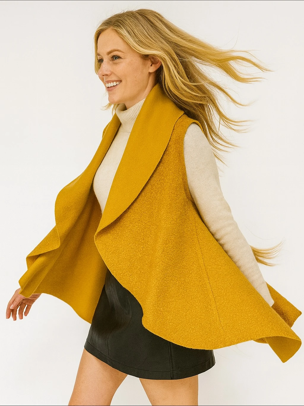 İtalyan Keçe Yelek - HARDAL