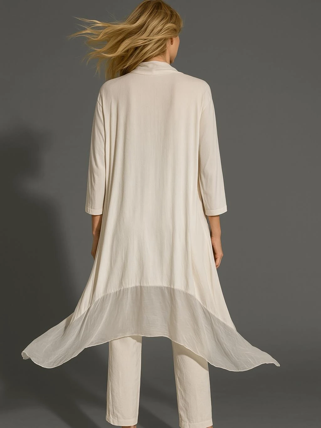 İtalyan Şal Yaka Tunik - BEJ