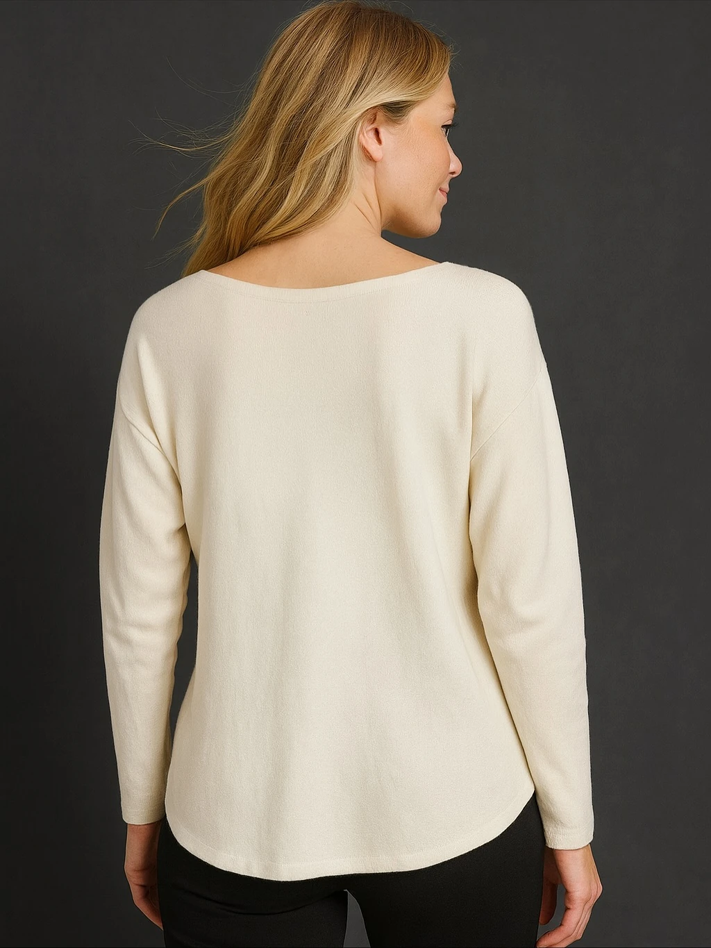 İtalyan Özel Tasarım Kelebek Desen Angora Bluz - BEYAZ