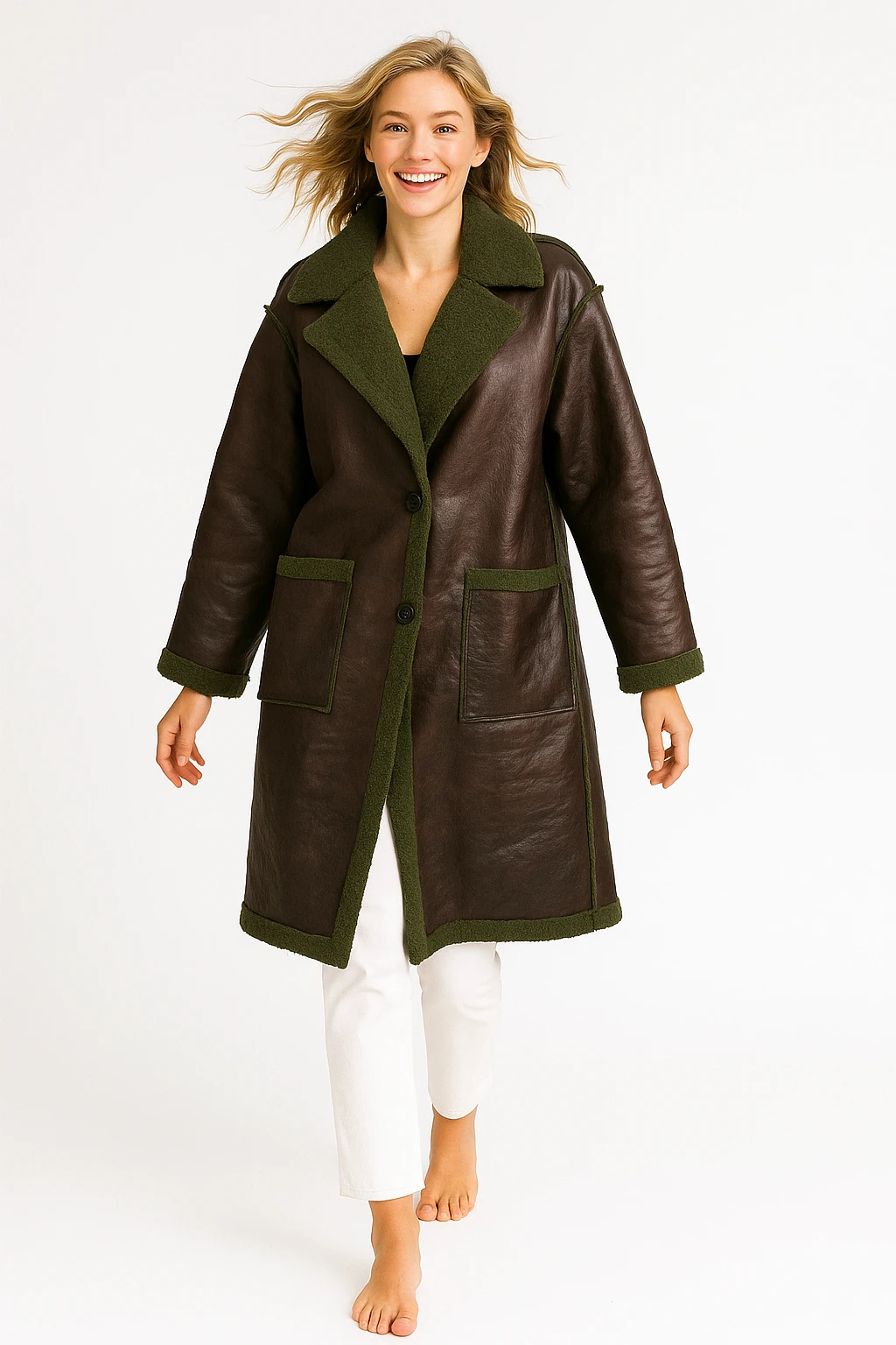 İtalyan Güderi Kaban - KAHVERENGİ