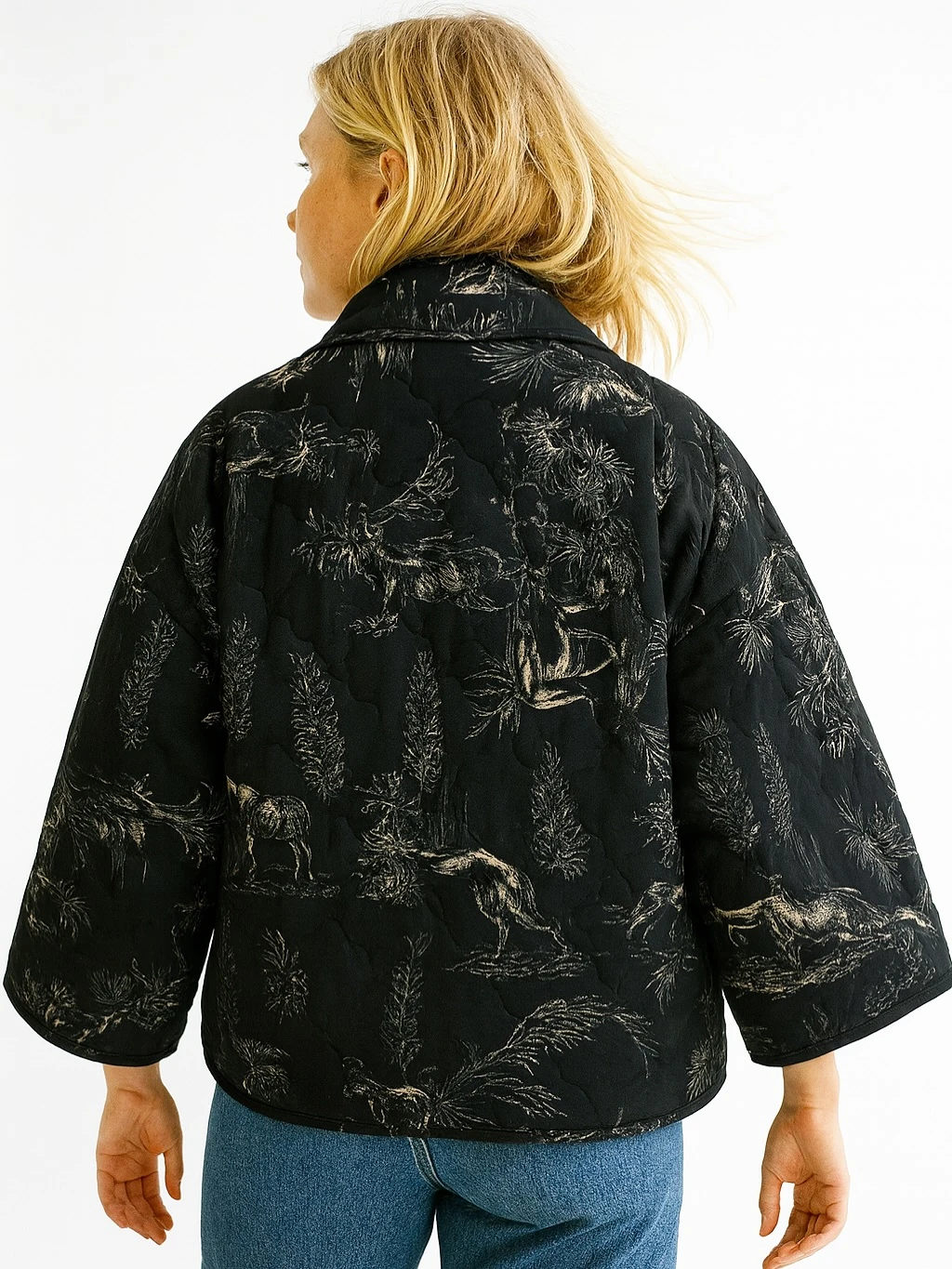 İtalyan Kapitone Mont - SİYAH