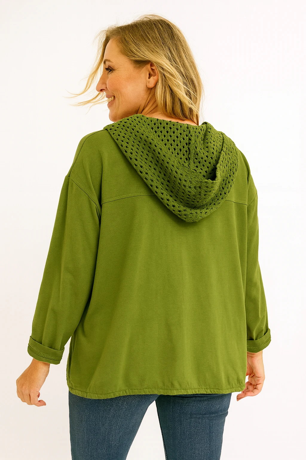 İtalyan Kapitone Nakış Detaylı Ceket - YEŞİL