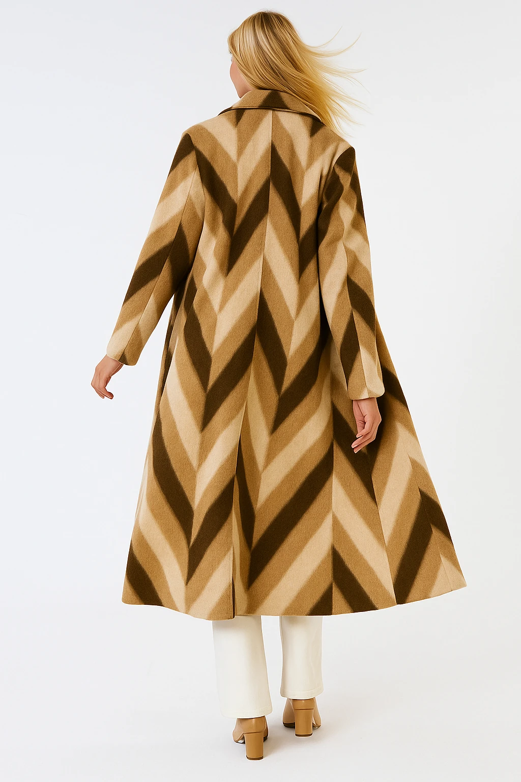 İtalyan Tasarım Keçe Kaban - BEJ