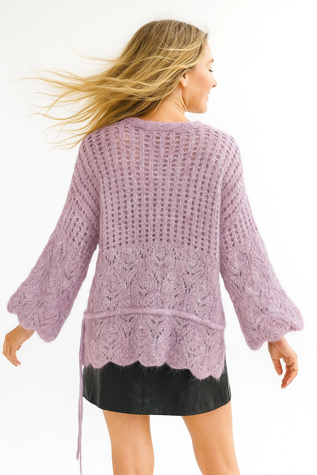 İtalyan Tasarım Triko Bluz - LİLA