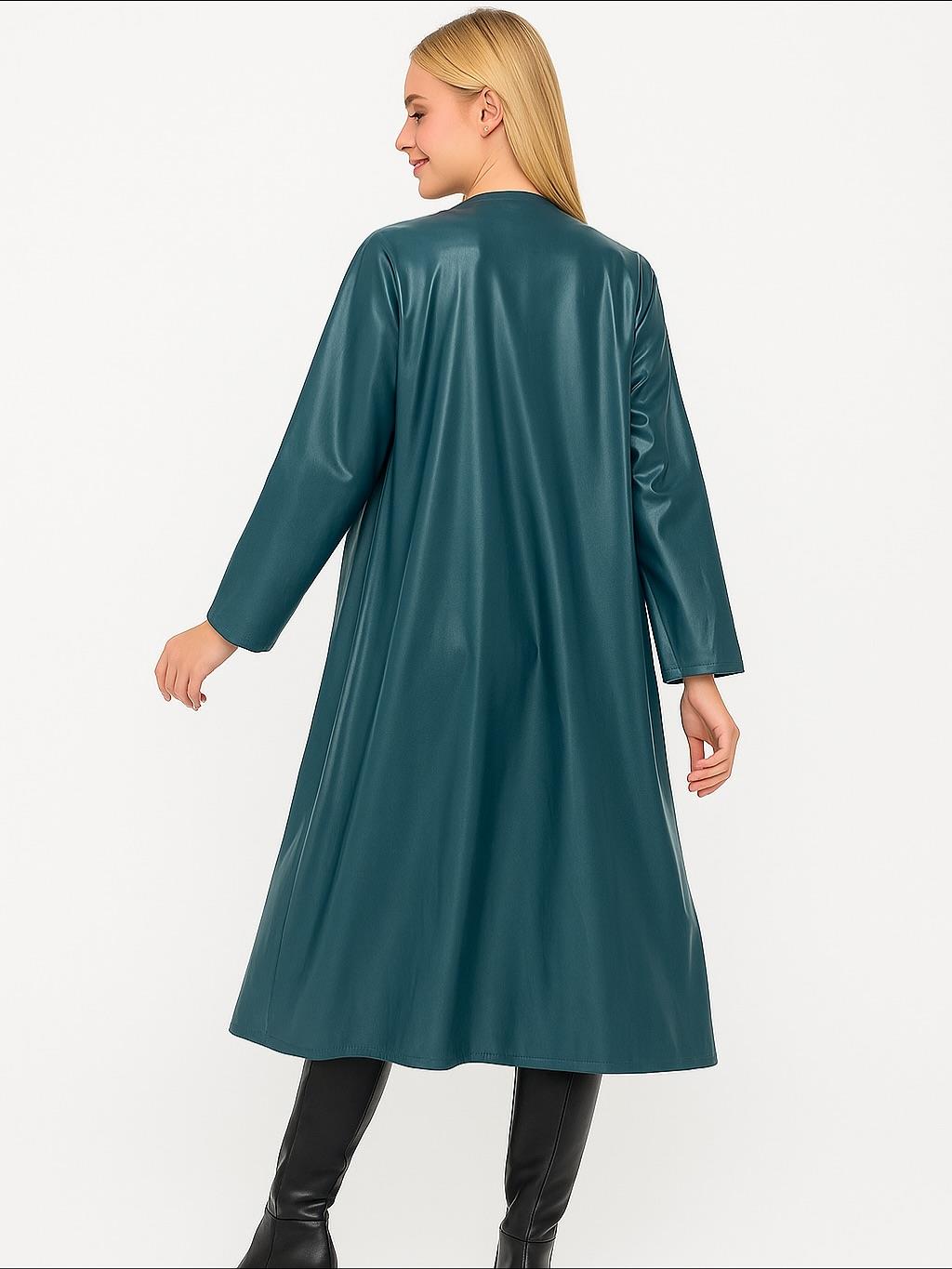 İtalyan Deri Kap - PETROL YEŞİLİ