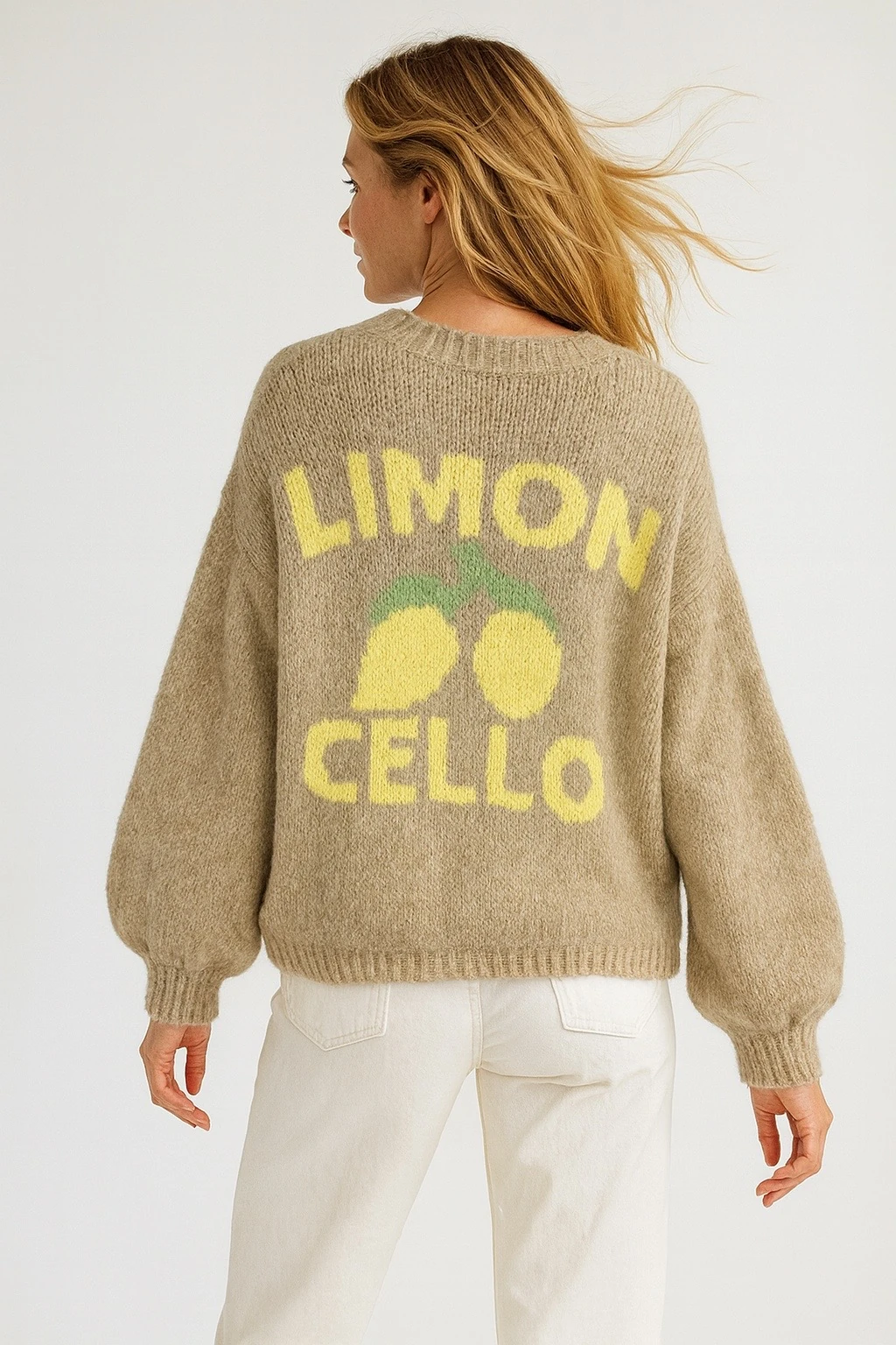 İtalyan Limon Detaylı Hırka - BEJ