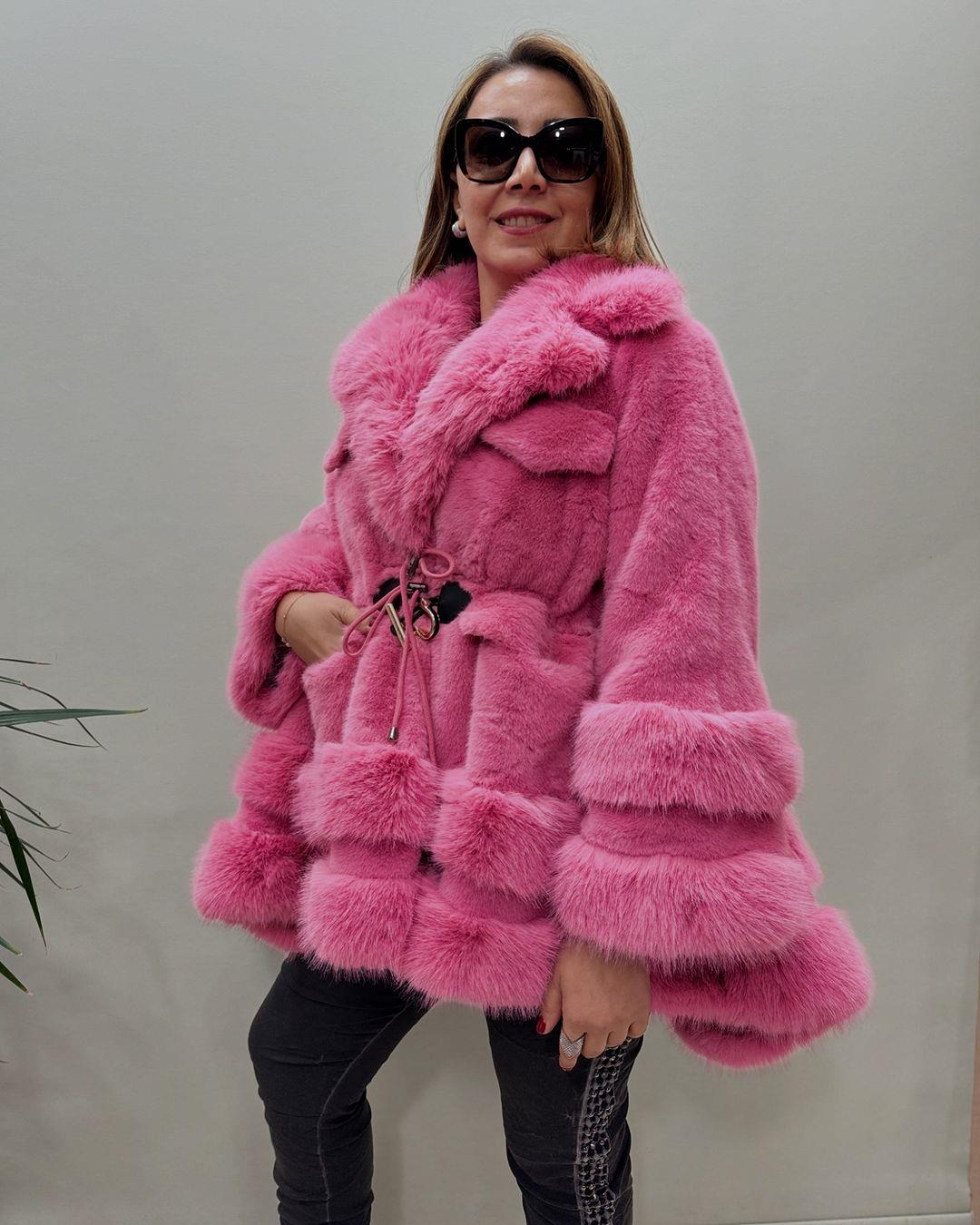 İtalyan İmitasyon Kürk - PEMBE