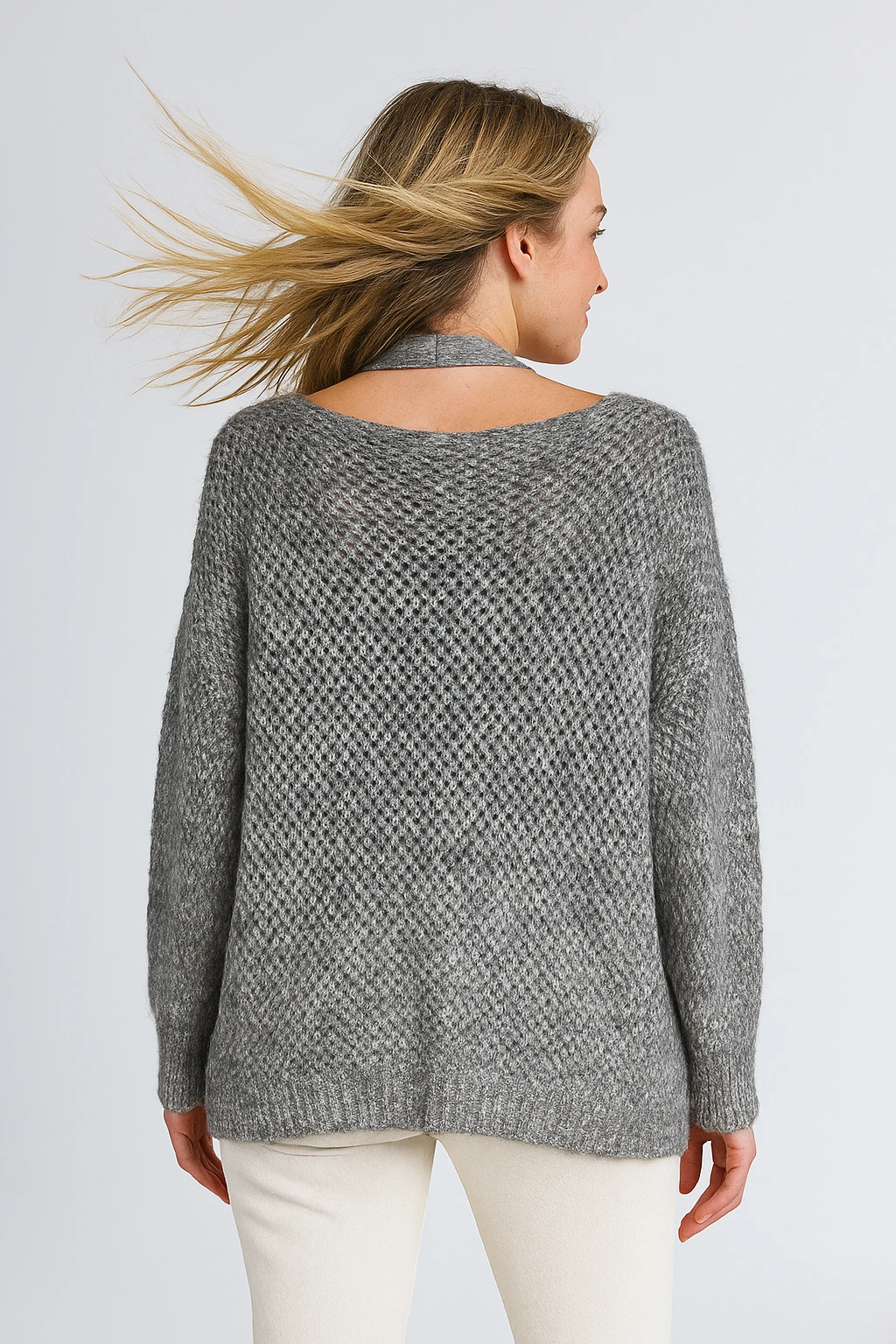 İtalyan İkili Triko Takım Bluz - ANTRASİT