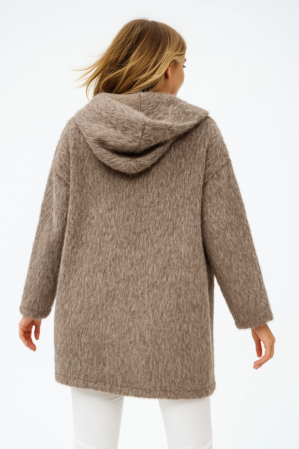 İtalyan Kapüşonlu Keçe Kaban - VİZON