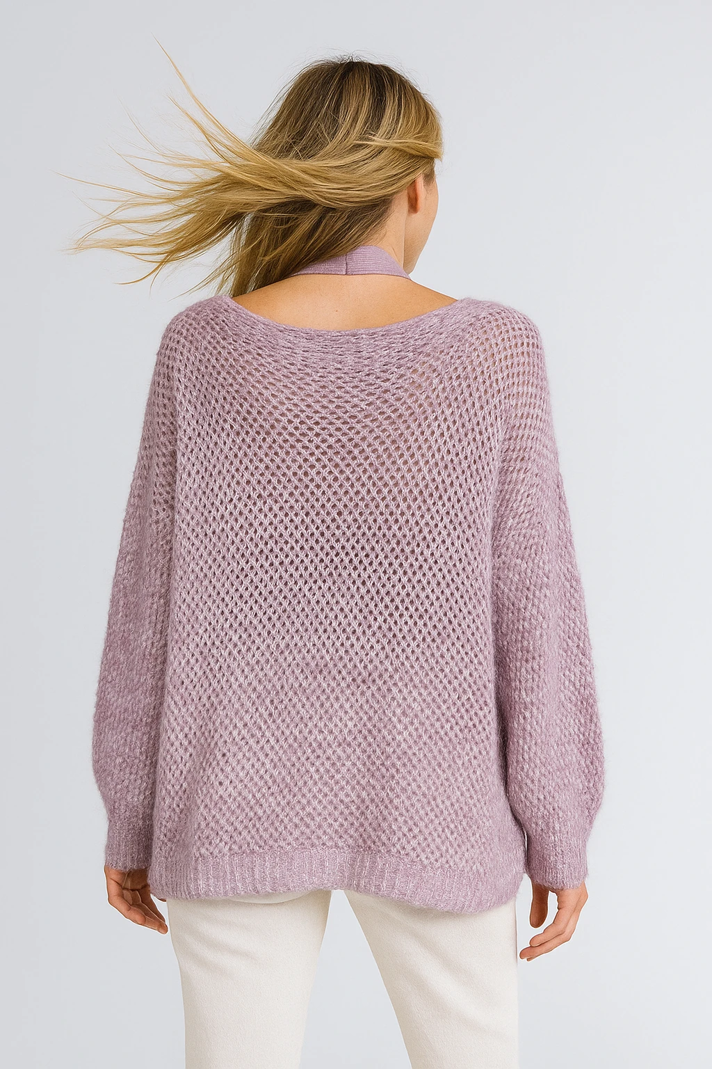 İtalyan İkili Triko Takım Bluz - LİLA