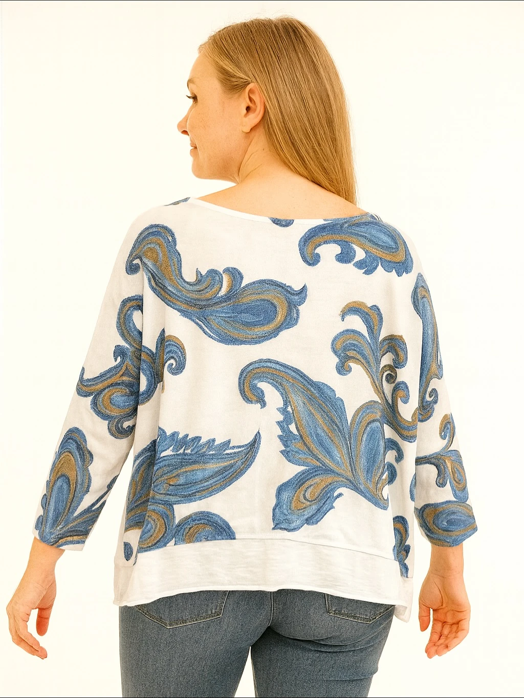 İtalyan İkili Desenli Triko Takım - BEYAZ