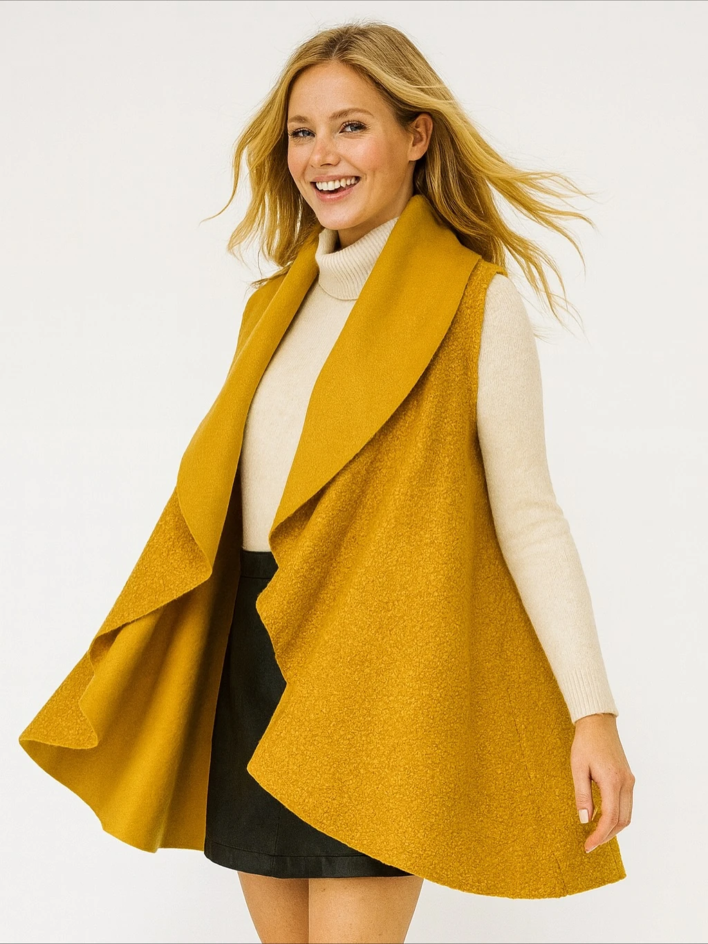 İtalyan Keçe Yelek - HARDAL