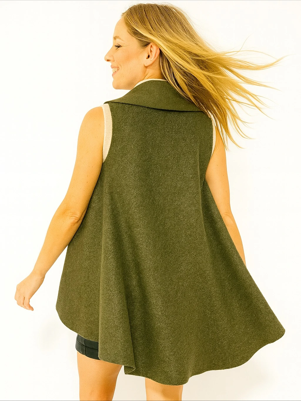 İtalyan Keçe Yelek - HAKİ