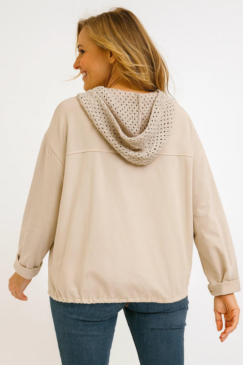 İtalyan Kapitone Nakış Detaylı Ceket - BEJ