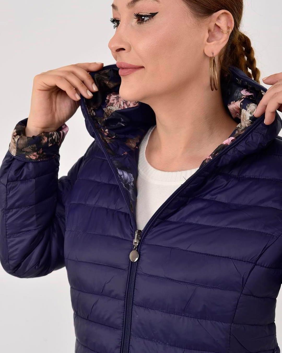 İtalyan Çift Taraflı Mont - LACİVERT