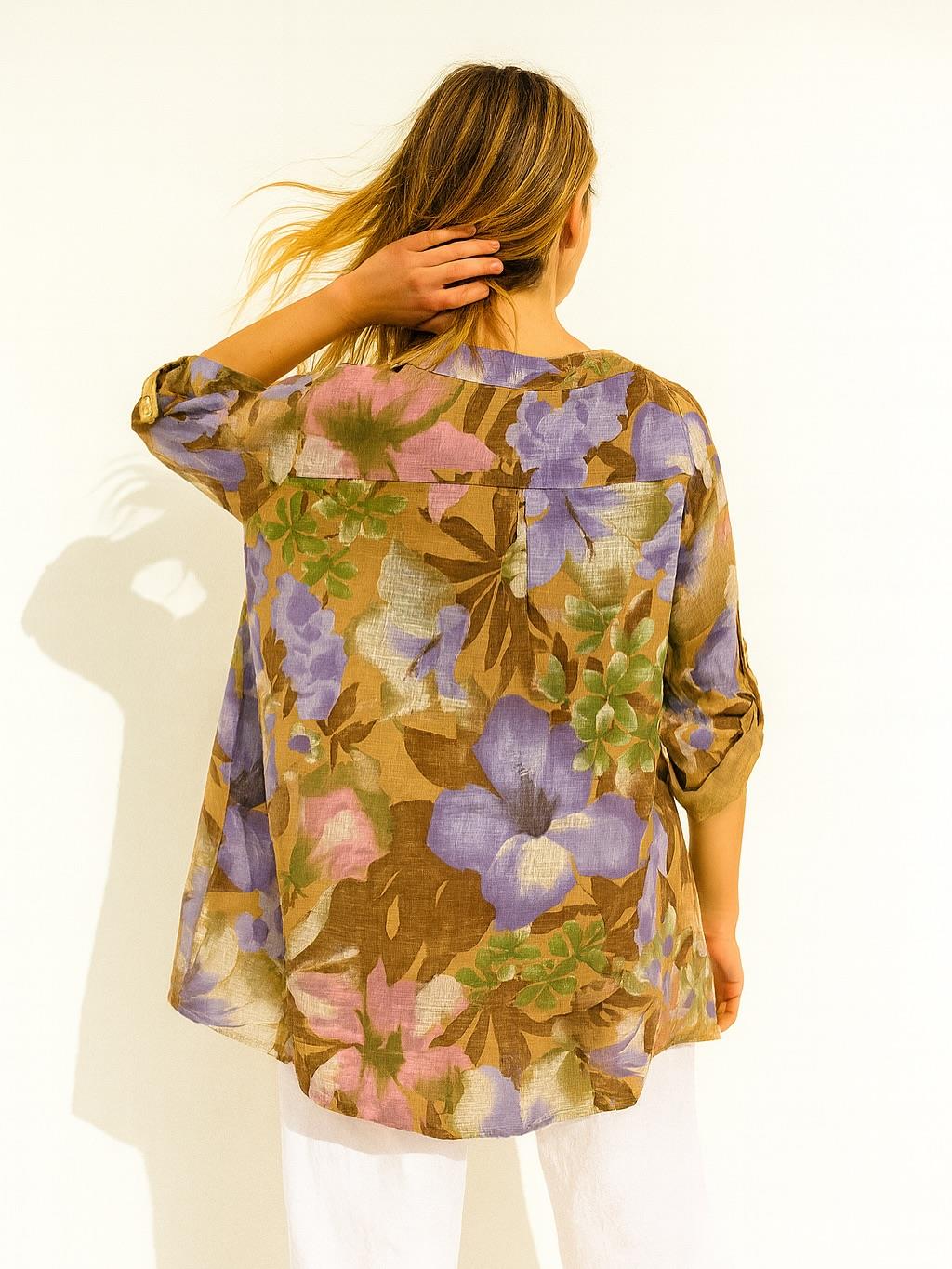 İtalyan Pamuk Keten Gömlek - BAL