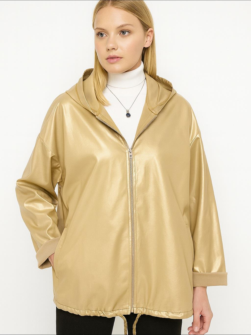 İtalyan Deri Ceket - GOLD