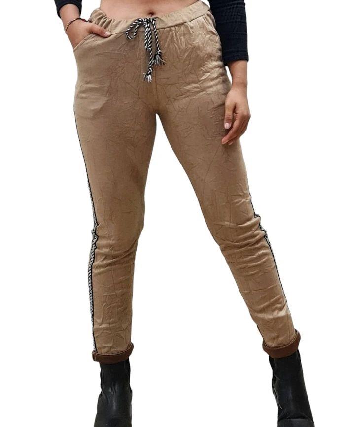 İtalyan Nubuk Pantolon - CAMEL