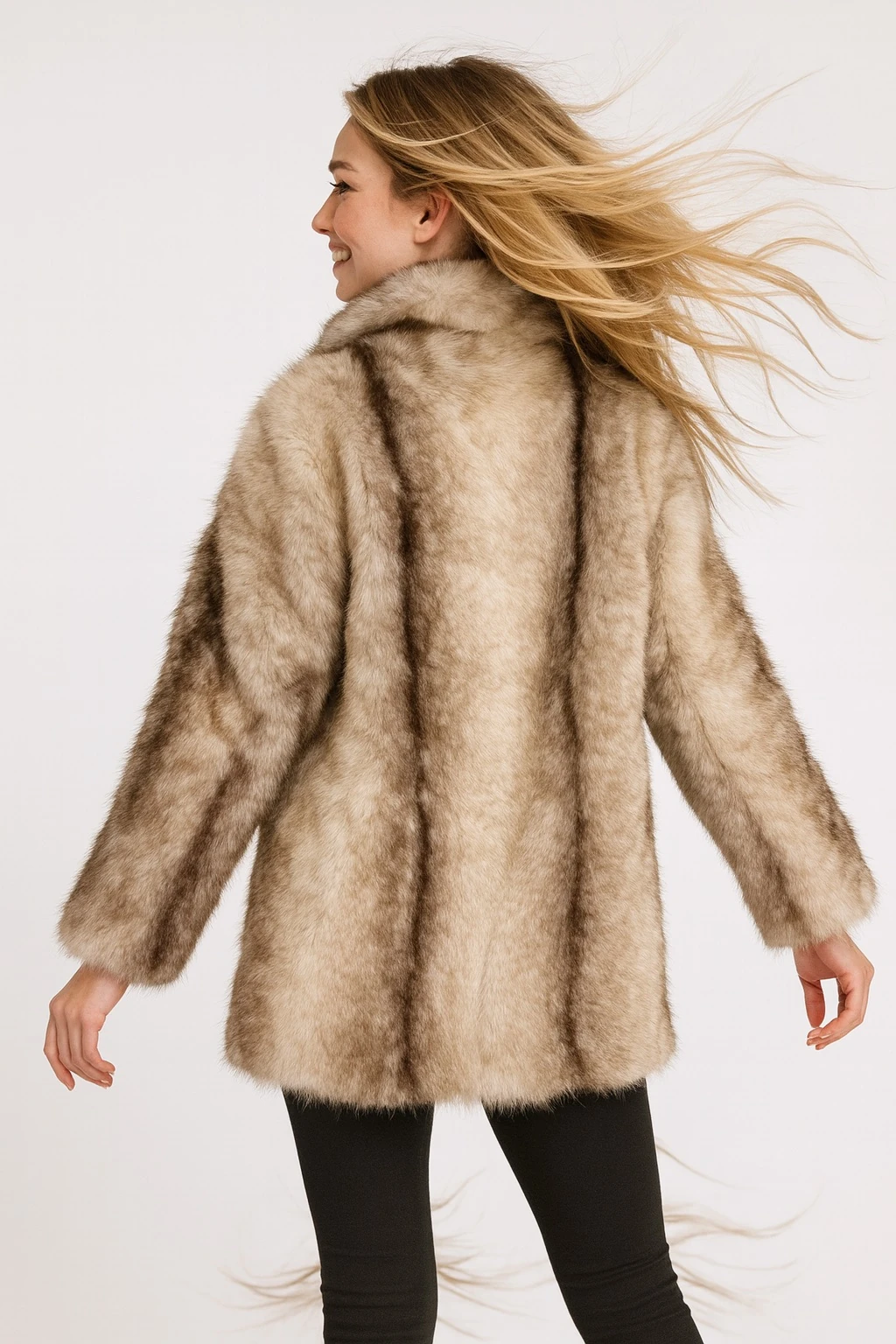 İtalyan Kısa Kürk - BEJ