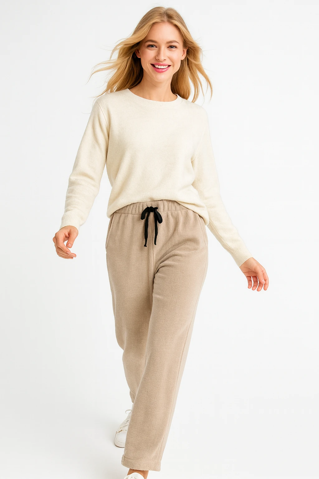 İtalyan Kadife Pantolon - BEJ