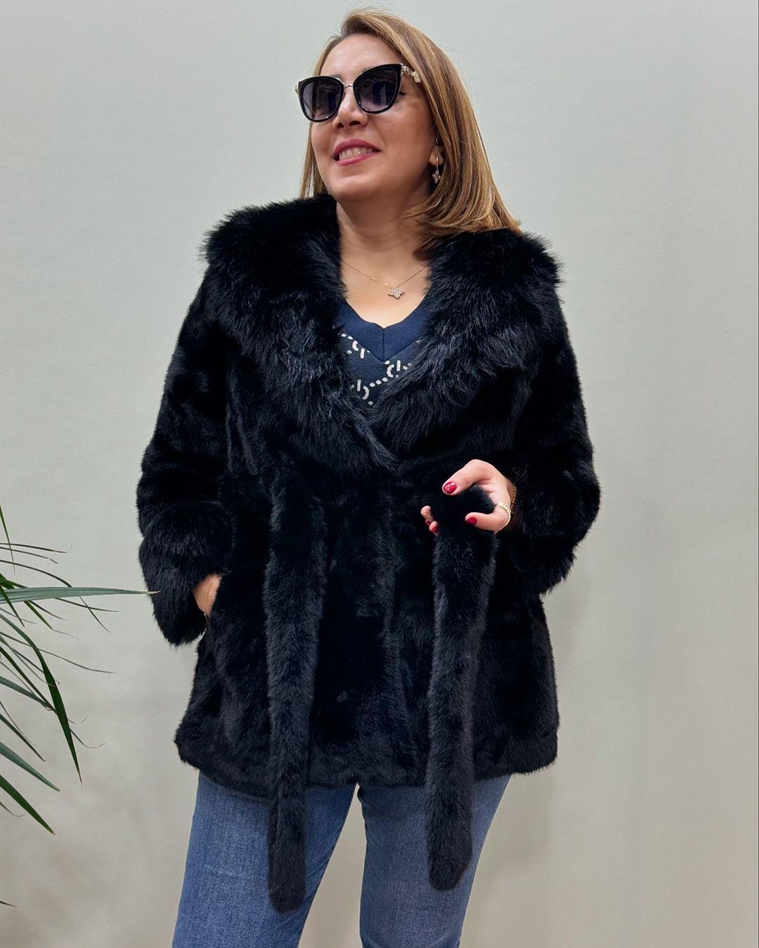 İtalyan İmitasyon Kürk - SİYAH